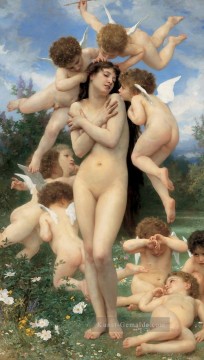 William Adolphe Bouguereau Werke - Le printemps Engel William Adolphe Bouguereau